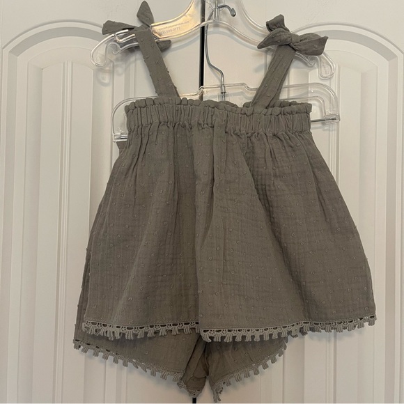 Rylee + Cru Other - Rylee + Cru Textured Remi Short Set in Pool size 2-3Y